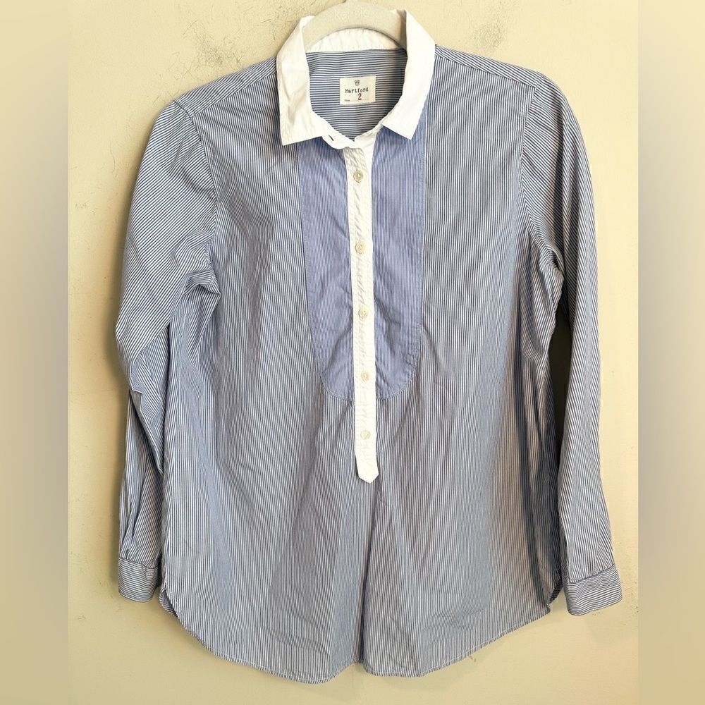 Hartford Striped Cotton Top 2